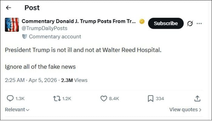 Donald Trump: White House finally breaks silence on Presidents health