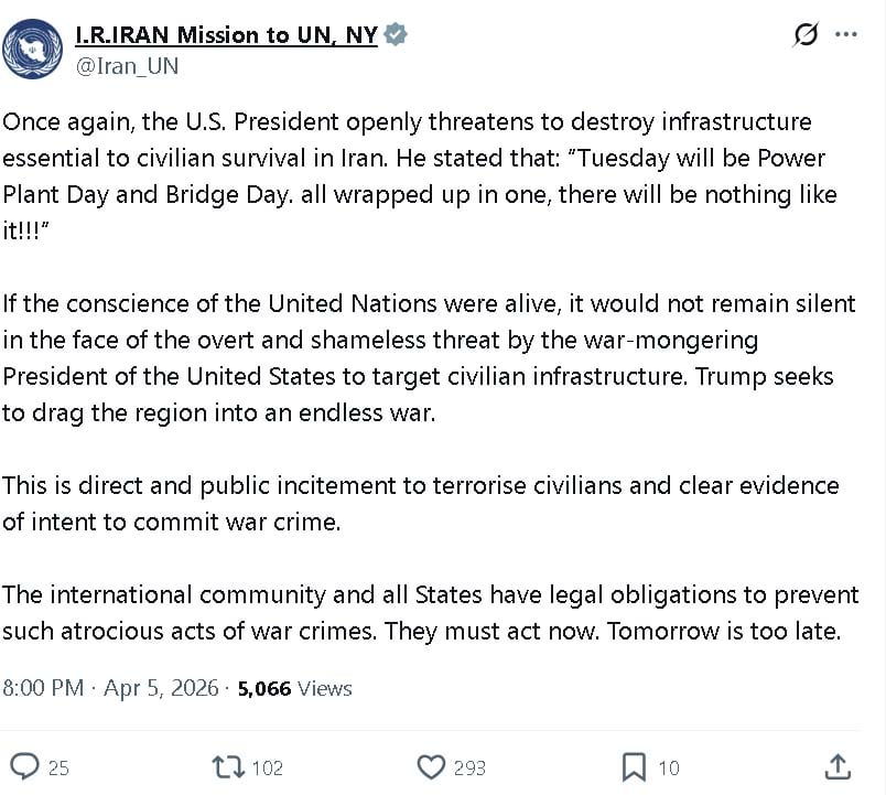 Iran slams Trump threats, urges world to act against ‘Atrocious Acts’