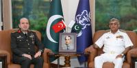 پاک بحریہ کے سربراہ سے ترک ڈپٹی چیف آف جنرل اسٹاف کی ملاقات، دو طرفہ دفاعی امور پر گفتگو