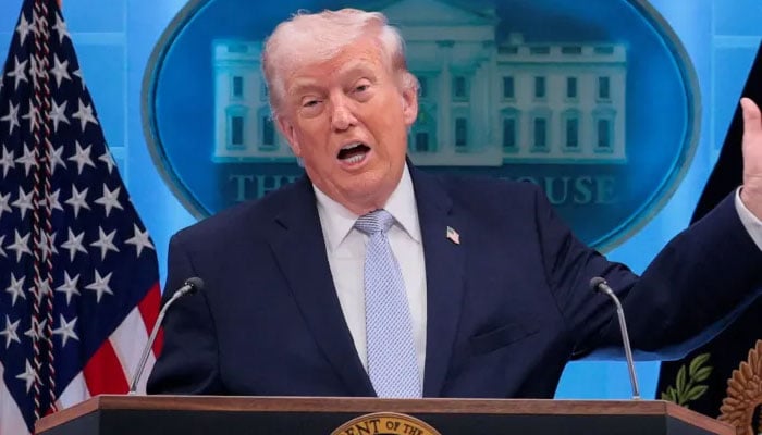 امریکی صدر ڈونلڈ ٹرمپ---فائل فوٹو