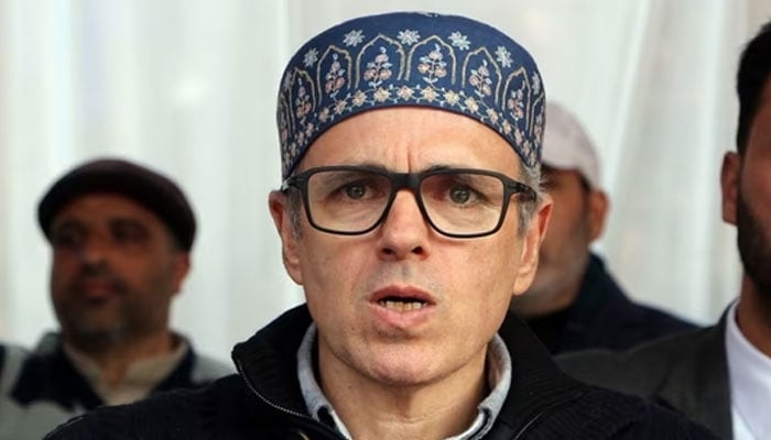 وزیرِ اعلیٰ مقبوضہ کشمیر عمر عبداللّٰہ—فائل فوٹو