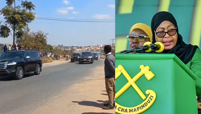 120 گاڑیوں کے پروٹوکول میں گھومنے والی تنزانیہ کی صدر کا حکام کو بس میں سفر کرنے کا حکم