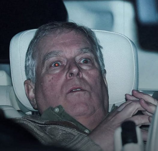 Andrews first photo after arrest on February 19,