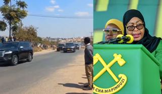 120 گاڑیوں کے پروٹوکول میں گھومنے والی تنزانیہ کی صدر کا حکام کو بس میں سفر کرنے کا حکم