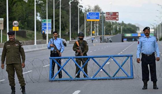 اسلام آباد: مختلف اوقات میں ٹریفک ڈائیورشن پلان ترتیب