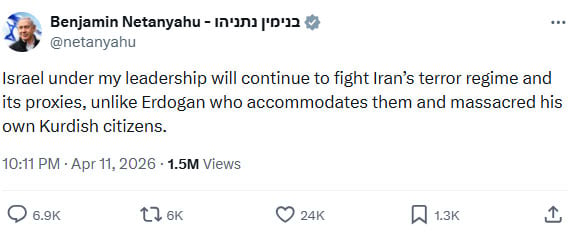 Israels PM Netanyahu vows to keep fighting Iran and criticises Erdogan