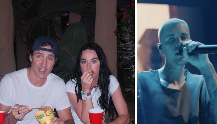 Katy Perry brings star power to Justin Biebers Coachella show with Justin Trudeau