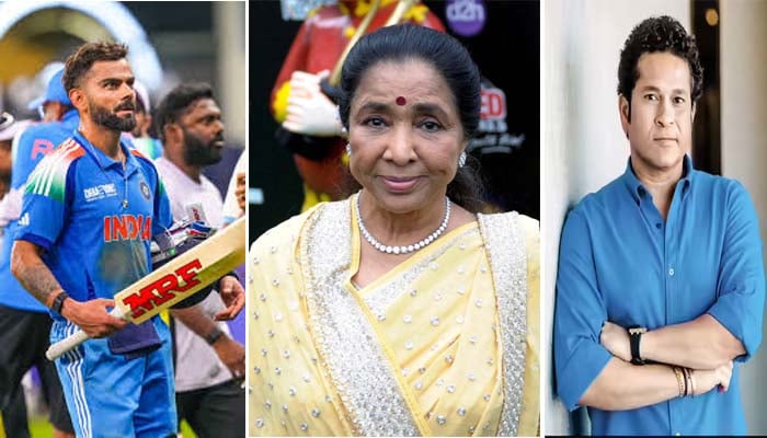 Virat Kohli, Sachin Tendulkar pay emotional tribute to Asha Bhosle