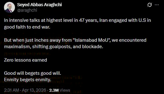 فوٹو بشکریہ ایکس