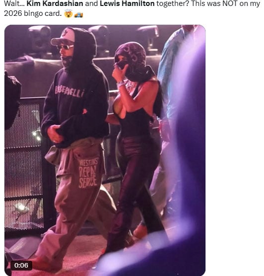 Kim Kardashian and Lewis Hamilton began dating in January 2026