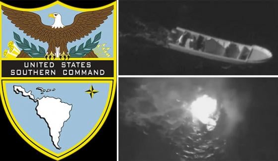 امریکی سدرن کمانڈ کے منشیات اسمگلنگ ودہشتگرد تنظیموں کی کشتیوں پر 2 مہلک حملے