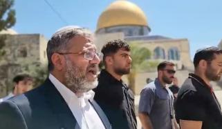 انتہائی دائیں بازو کے اسرائیلی وزیر کا مسجد اقصیٰ پر دوبارہ دھاوا