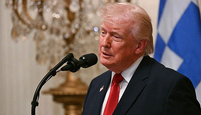 امریکی صدر ڈونلڈ ٹرمپ — فائل فوٹو