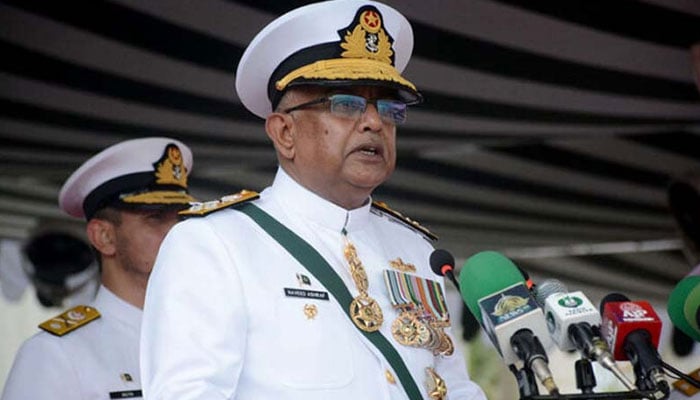 نیول چیف ایڈمرل نوید اشرف---فائل فوٹو