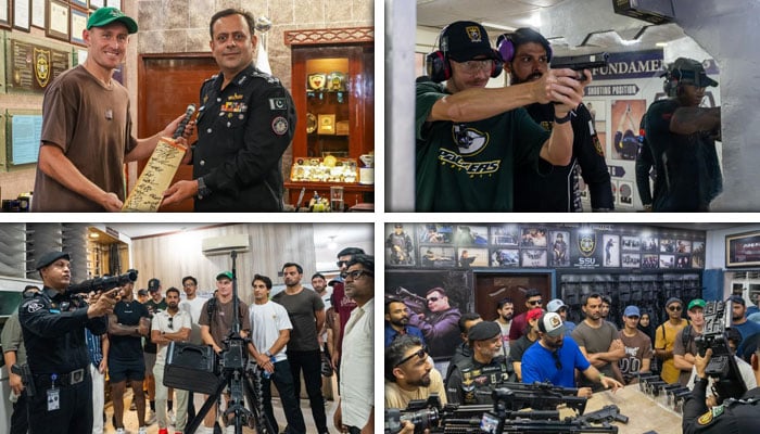 حیدرآباد کنگزمین کے کھلاڑیوں، سپورٹ اسٹاف کا ایس ایس یو ہیڈ کوارٹر کا دورہ