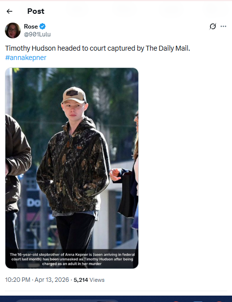 Anna Kepners stepbrother charged as adult in teen’s cruise ship murder