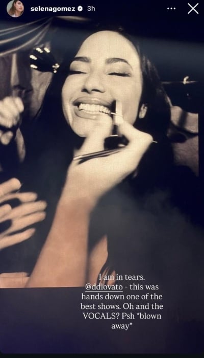 P.C.Selena Gomez/Instagram Stories