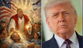 ٹرمپ نے بطور یسوع مسیح، اپنی اے آئی تصویر ڈیلیٹ کردی 