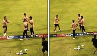 پی ایس ایل: گلین میکسویل کی نوجوان کھلاڑیوں کو کیچ پکڑنے کا طریقہ سکھانے کی ویڈیو وائرل