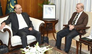 صدر زرداری سے وزیراعظم کی ملاقات، امریکا ایران مذاکرات سے آگاہ کیا