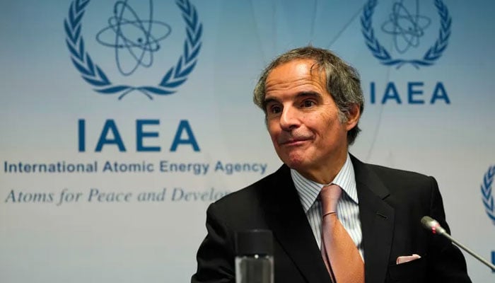 آئی اے ای اے کے ڈائریکٹر جنرل رافیل گروسی — تصویر غیر ملکی میڈیا