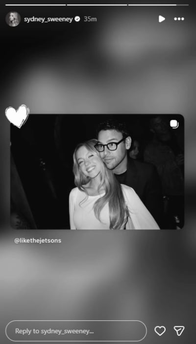 P.C. Sydney Sweeney / Instagram stories