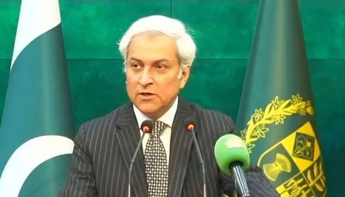 ترجمان دفترِ خارجہ طاہر حسین اندرابی---فائل فوٹو