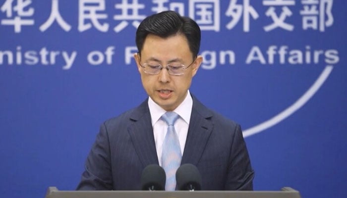 چینی وزارتِ خارجہ کے ترجمان گو جیاکون— فائل فوٹو