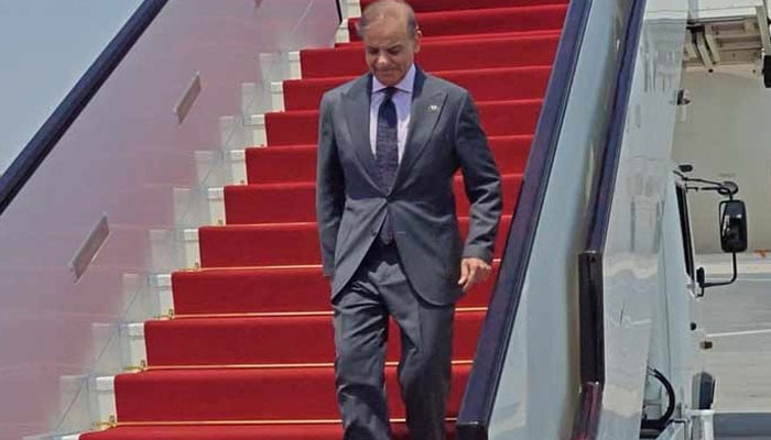 وزیراعظم شہباز شریف اہم سرکاری دورے پر ترکیہ پہنچ گئے وزیراعظم شہباز شریف اہم سرکاری دورے پر ترکیہ پہنچ گئے