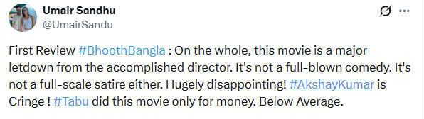 ‘Bhoot Bangla’: Heres what fans are saying about Akshay Kumar’s horror-comedy