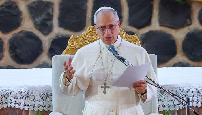 Pope Leo calls out ‘tyrants’ ravaging world as Trump feud escalates