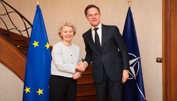 یورپین کمیشن کی صدر کی نیٹو سیکرٹری جنرل سے ملاقات، یورپی دفاع کو تقویت دینے پر غور