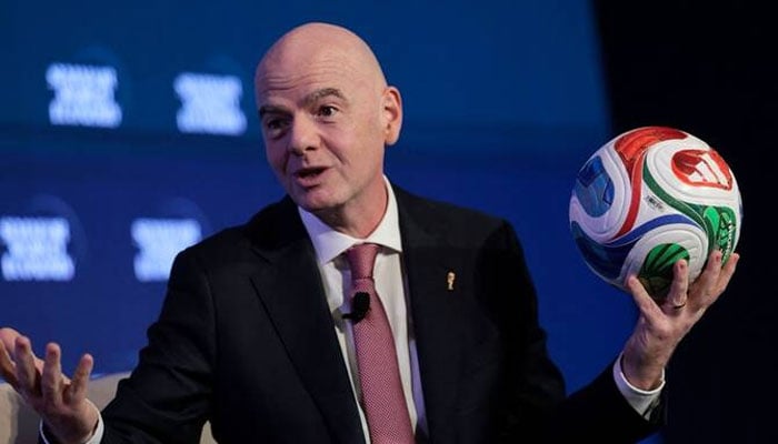 فیفا کے صدر جیانی انفانٹینو—فائل فوٹو