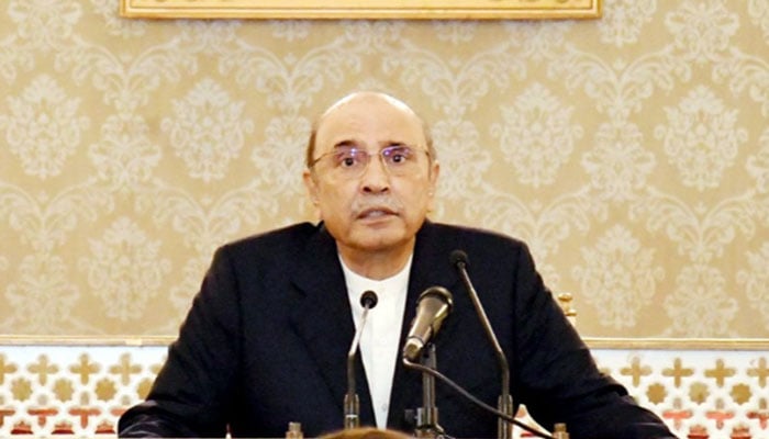 صدرِ مملکت آصف علی زرداری---فائل فوٹو