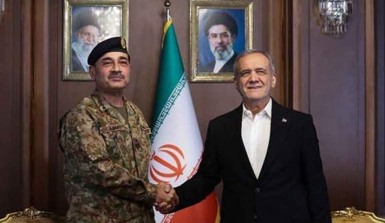 فیلڈ مارشل عاصم منیر کی ایرانی صدر پزشکیان سے ملاقات