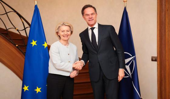  یورپین کمیشن کی صدر کی نیٹو سیکرٹری جنرل سے ملاقات، یورپی دفاع کو تقویت دینے پر غور