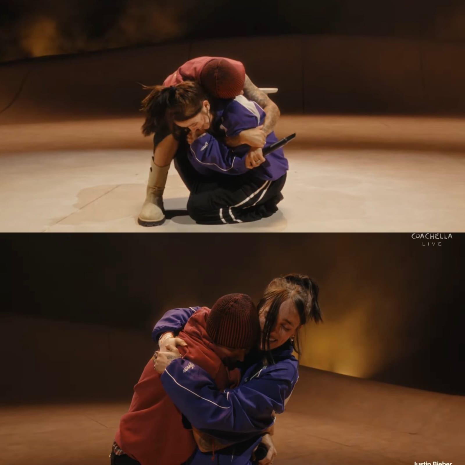 Justin Bieber and Billie Eilish at Coachella 2026
