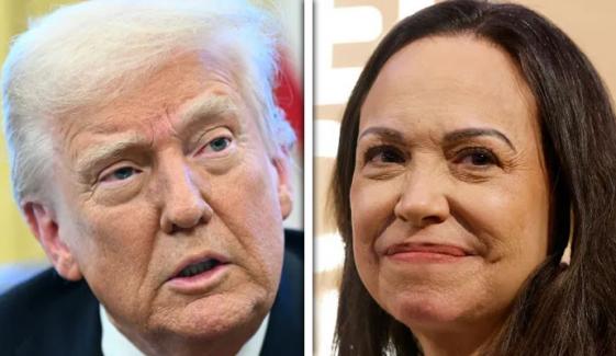 ٹرمپ کو اپنا نوبیل امن انعام دینے پر کوئی پچھتاوا نہیں: ماریہ کورینا ماچاڈو