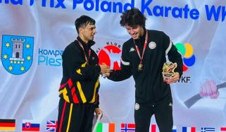 پاکستانی نژاد کراٹے کھلاڑی راجہ ریحان نے سینٹرل پولینڈ اوپن میں سلور میڈل جیت لیا