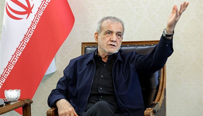 ایرانی صدر مسعود پزشکیان : فوٹو ایرانی میڈیا