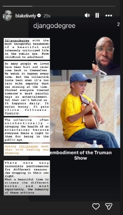 P.C. Blake Lively/Instagram stories