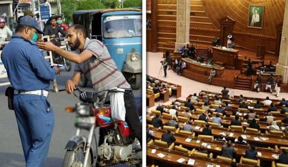 پنجاب: ٹریفک چلان میں کمی کا ترمیمی بل منظوری کیلئے پیش نہ ہو سکا