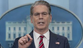 امریکی بحریہ ایرانی بندرگاہوں کی ناکہ بندی جاری رکھے گی، اسکاٹ بیسینٹ