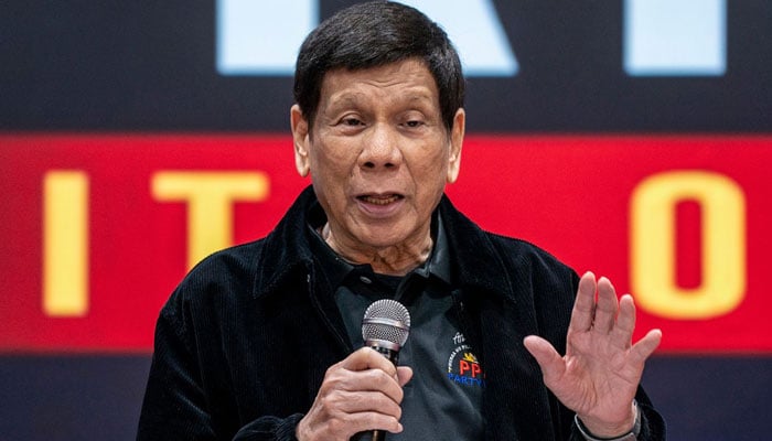 سابق فلپائنی صدر روڈریگو دوتیرتے—فائل فوٹو