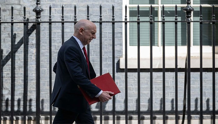 برطانوی وزیردفاع جان ہیلی(تصویر سوشل میڈیا)۔