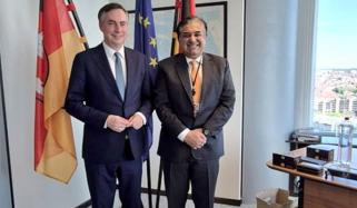 یورپی پارلیمنٹ میں پاکستان یورپی یونین تعلقات و تجارتی تعاون پر اہم ملاقات