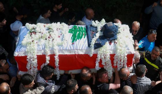 لبنان: اسرائیلی حملے میں شہید خاتون صحافی کی نماز جنازہ ادا