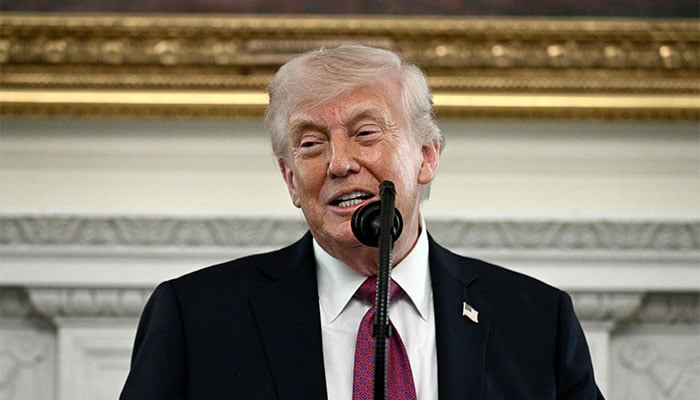 امریکی صدر ڈونلڈ ٹرمپ : فوٹو اے ایف پی