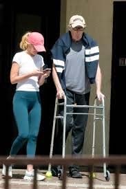 David Hasselhoff spotted using walker during rare outing with wife