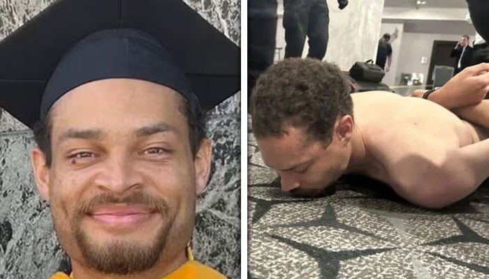 وائٹ ہاؤس میں منعقدہ کورسپونڈینٹ ڈنر میں فائرنگ کرنے والا ملزم کول ٹوماس ایلن— تصاویر بشکریہ غیر ملکی میڈیا